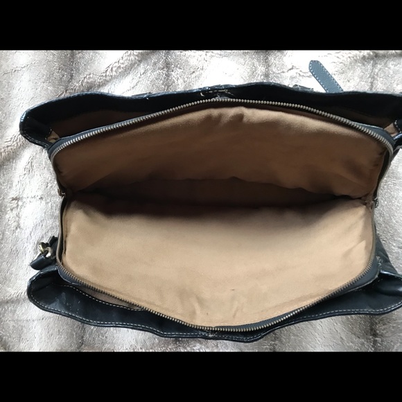 Liz Claiborne Vintage Leather Laptop Bag/Purse - Picture 3 of 7